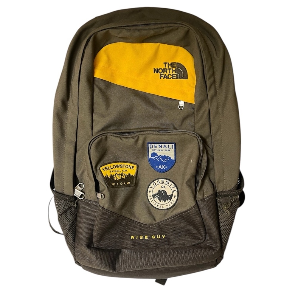 North Face Backpack Wise Guy National Park Patches School Bag Work Back Pack
